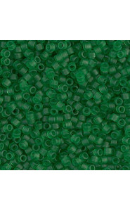 Miyuki Delica Perlen 11/0 - Matte transparent green DB-746